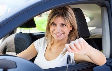 service happy woman selling vehicle perth